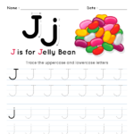 Letter Tracing Alphabet J Kiddoworksheets