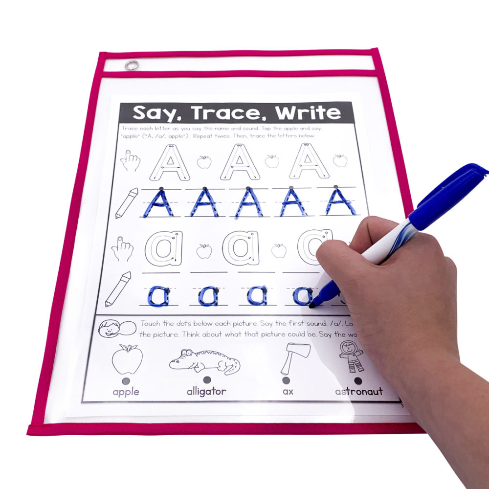 Letter Tracing Dry Erase Board AlphabetWorksheetsFree