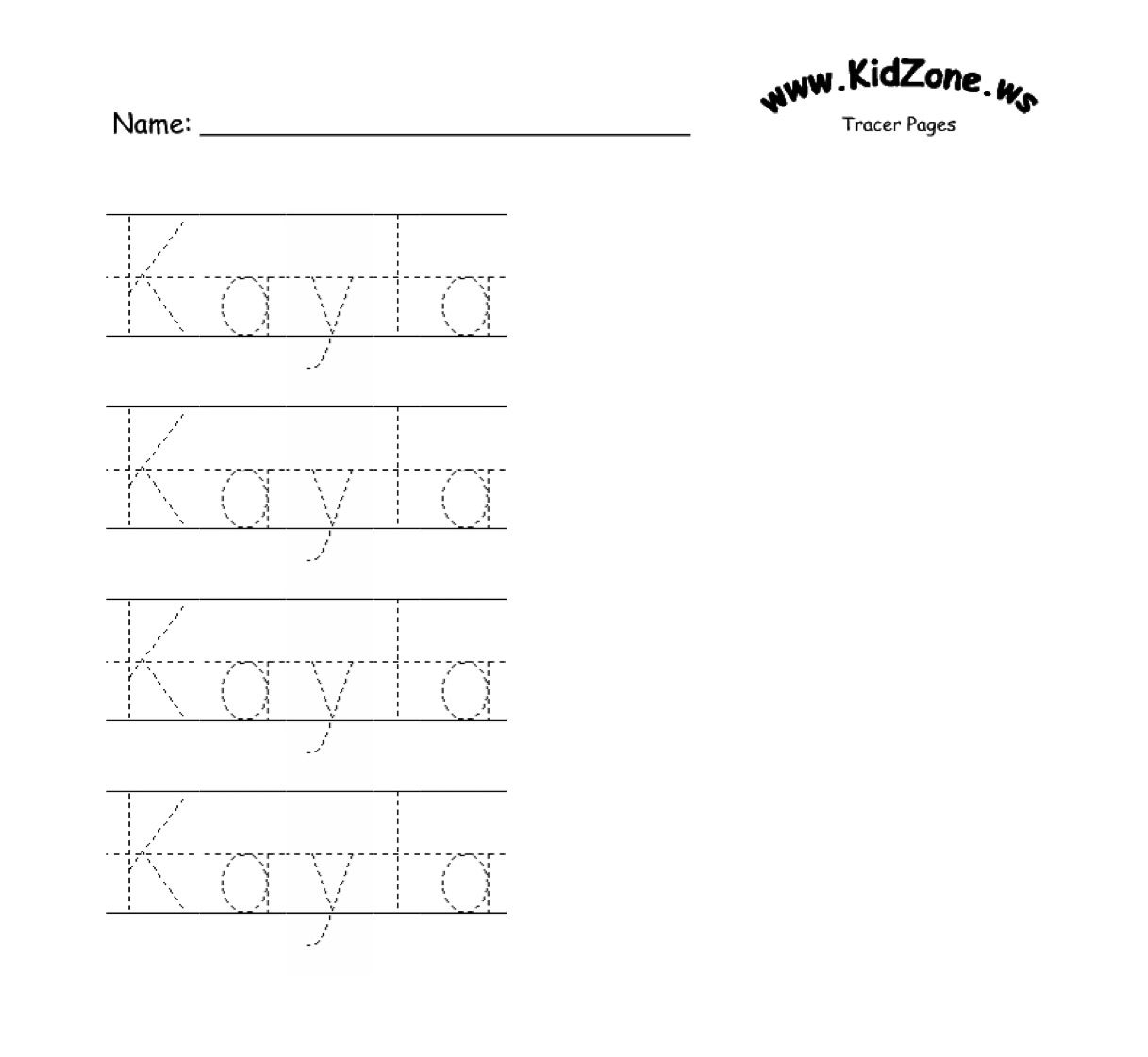 Letter Tracing Worksheet Creator TracingLettersWorksheets