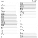 Letter Tracing Worksheets For Left Handed Adults Dot To Dot Name