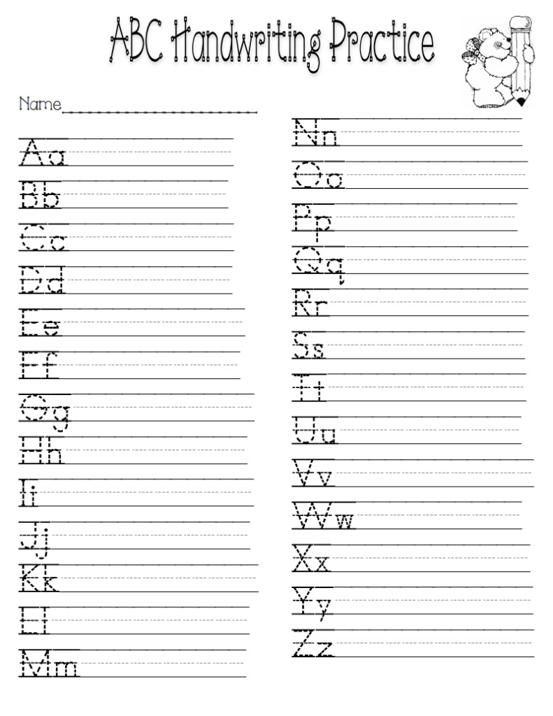 Letter Tracing Worksheets For Left Handed Adults Dot To Dot Name 