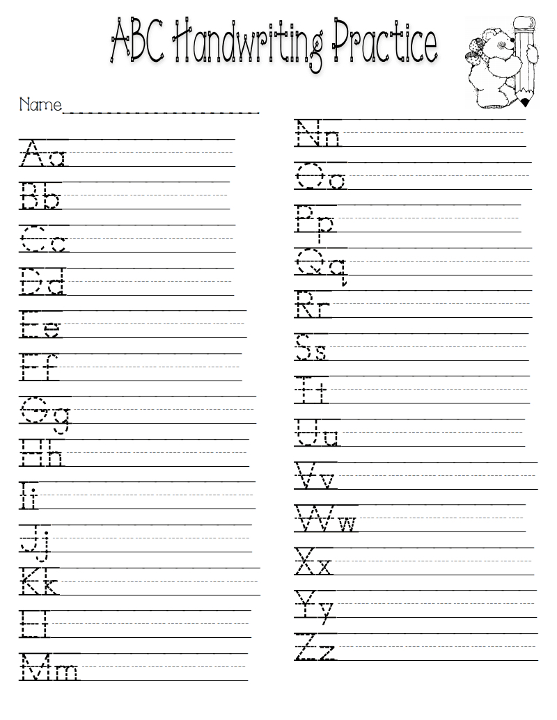 Letter Tracing Worksheets For Left Handed Adults Dot To Dot Name 