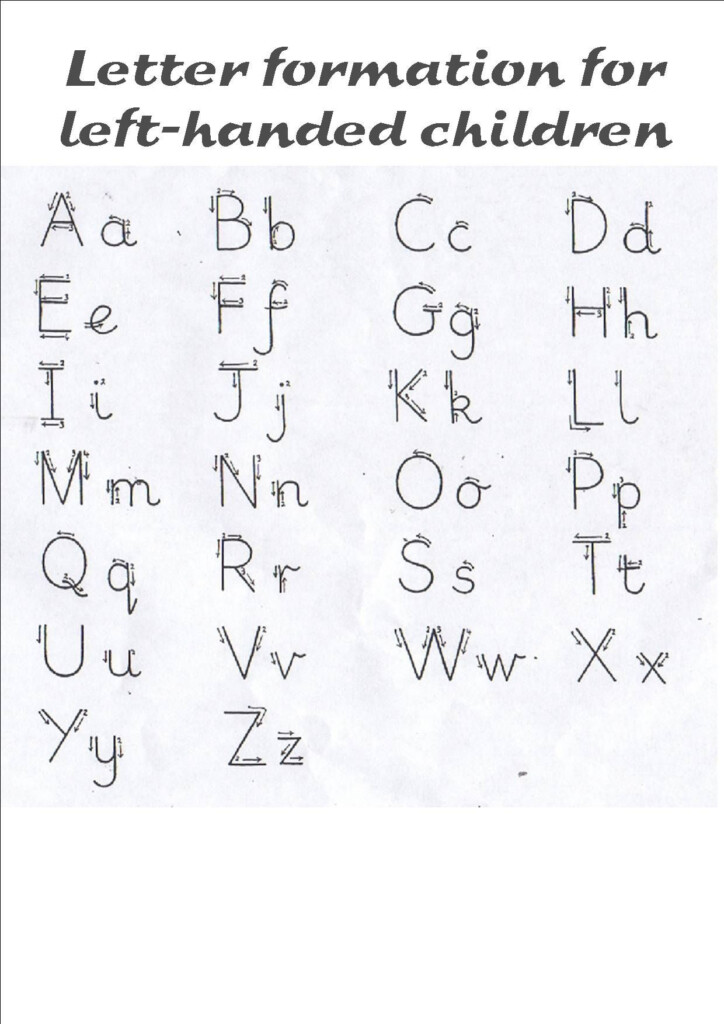 Letter Tracing Worksheets For Left Handed Adults Dot To Dot Name 