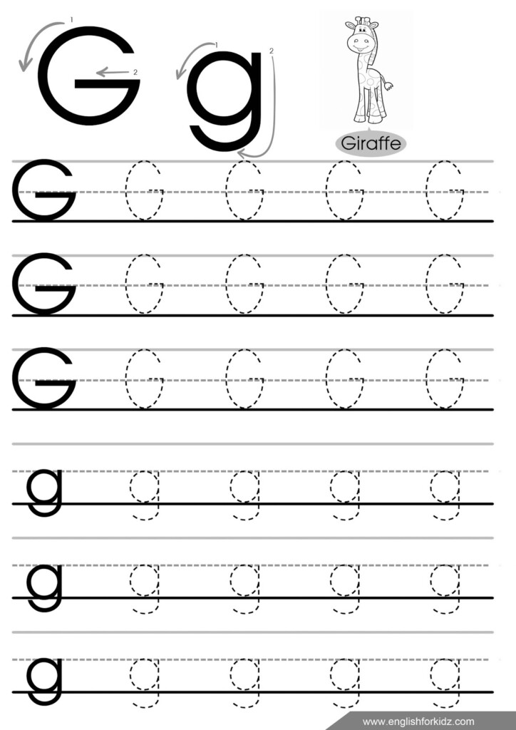 Letter Tracing Worksheets Letters A J 