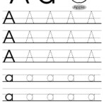 Letter Tracing Worksheets Letters A J Regarding Tracing Letter 1