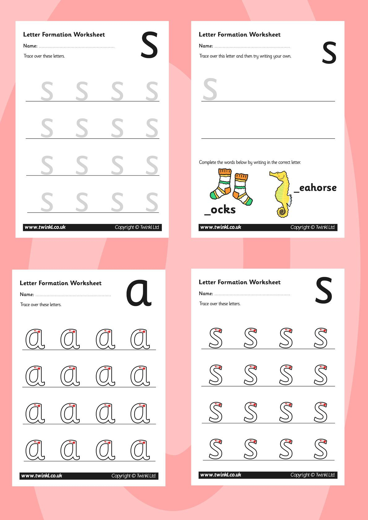 Letter Tracing Worksheets Twinkl TracingLettersWorksheets