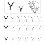 Letter Y Alphabet Tracing Worksheets Free Printable Pdf Letter Y