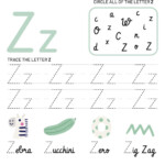 Letter Z Tracing And Fun Worksheet KidzeZone