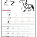 Letter Z Tracing Page AlphabetWorksheetsFree