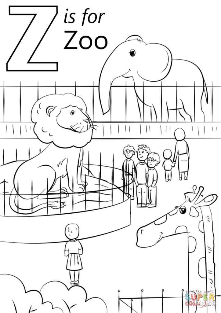 Letter Z Zoo Tracing Worksheets Preschool Dot To Dot Name Tracing Website