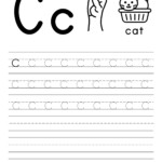 Lowercase Letter C Tracing Sheet Printable Form Templates And Letter