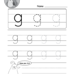 Lowercase Letter G Tracing Worksheet Worksheets Samples