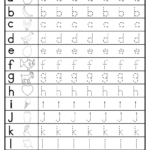 Lowercase Letter Tracing Worksheets Lowercase Letters Printable