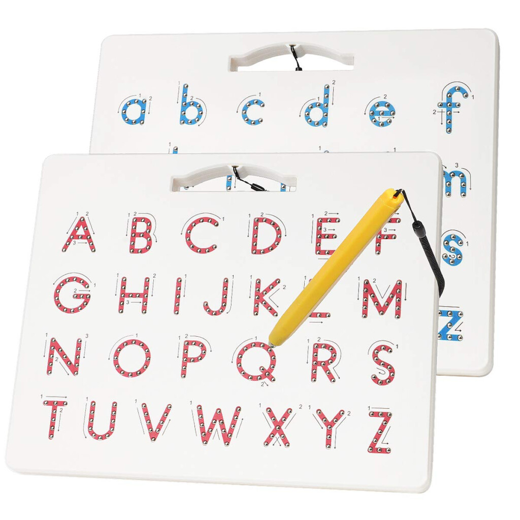 Magnetic Drawing Board Magnetic Alphabet Letter Tracing Board 
