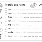 Matching Letter Tracing Writing English ESL Worksheets Pdf Doc