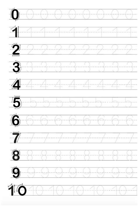 Number Tracing Tracing Numbers Number Tracing Letter Worksheets