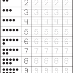 Number Worksheets For Children Activity Shelter Tracing Numbers 1 To