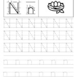 Practice Tracing The Letter N Worksheets 99Worksheets