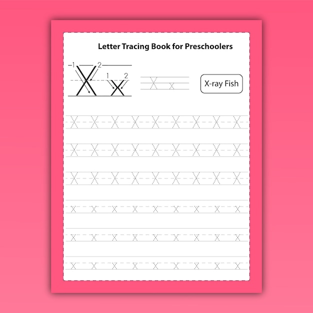 Premium Vector Letter Tracing Book For Preschoolers