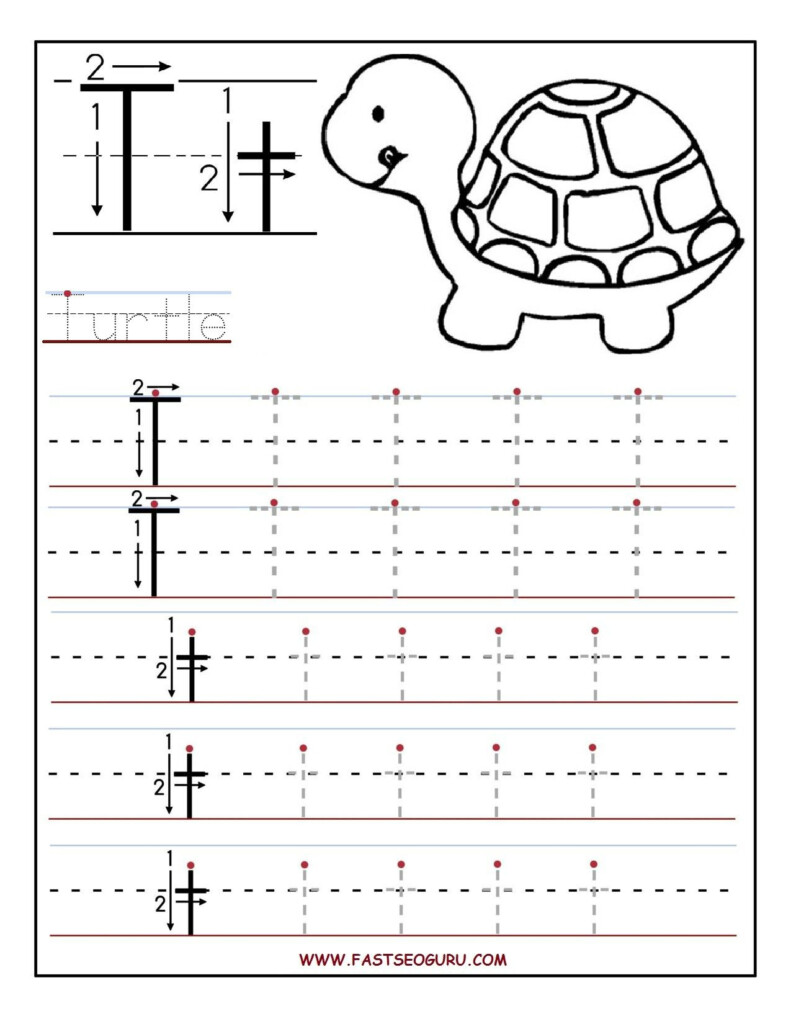 Preschool Letter T Tracing Worksheets Dot To Dot Name Tracing Website