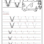 Preschool Worksheet Letter V And Printable Letter V Tracing Worksheets