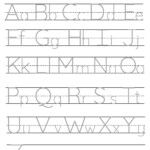 Printable Alphabet Trace Sheets