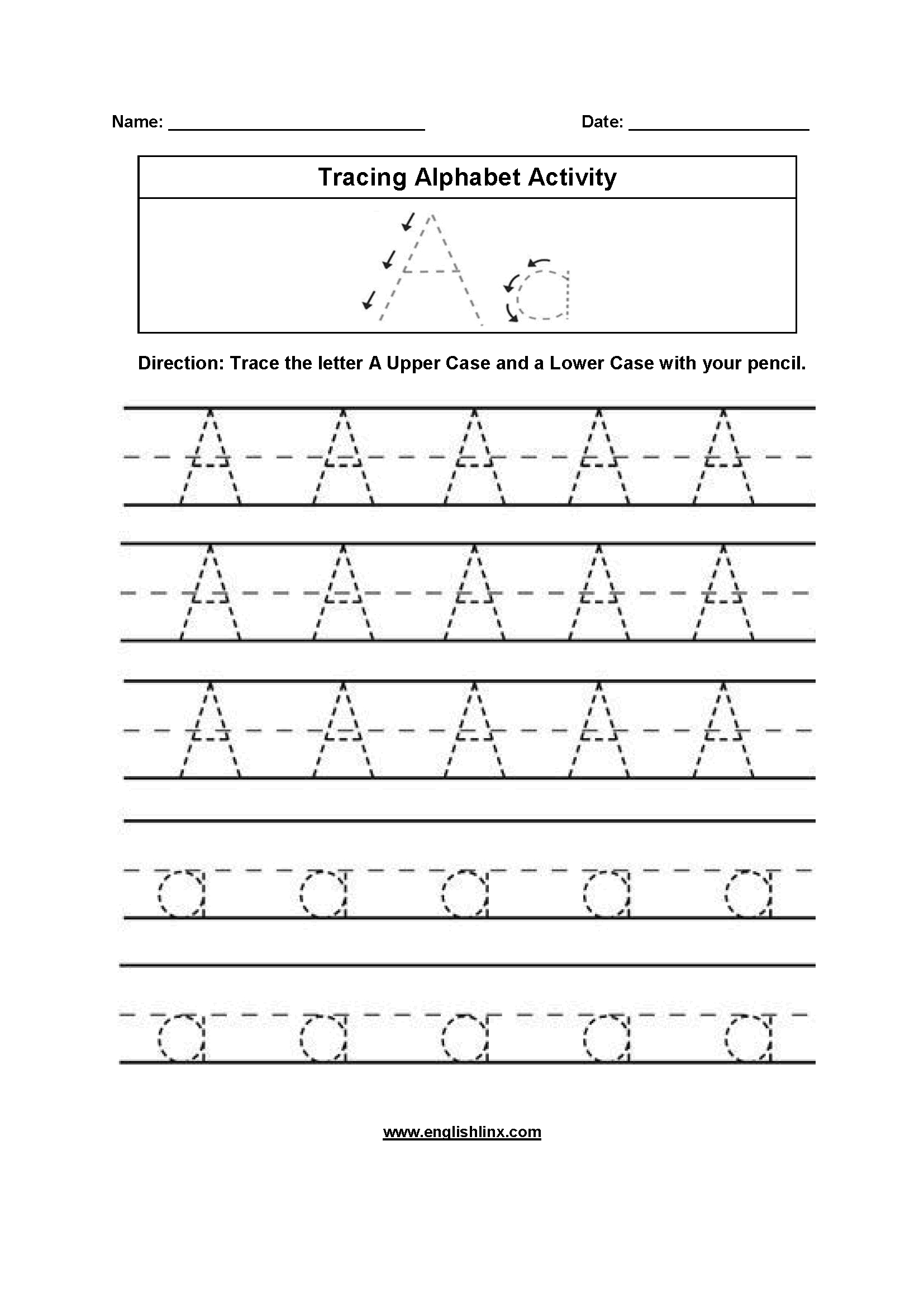 Printable Alphabet Worksheets A Z Pdf Printable Alphabet Worksheets