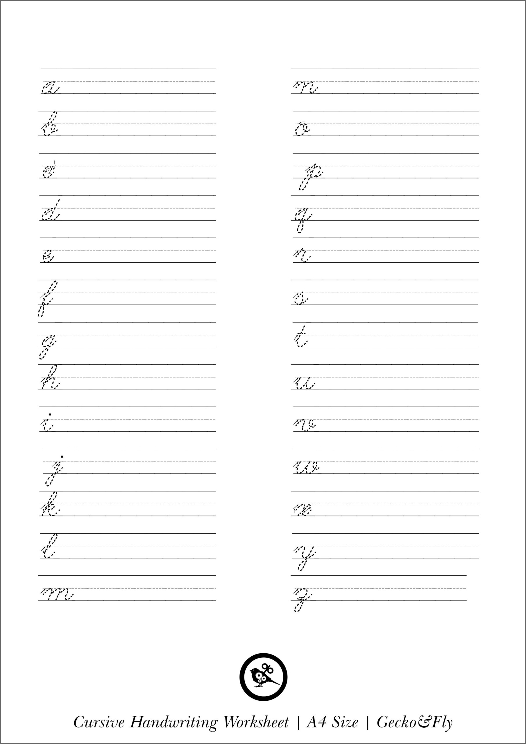 Printable Cursive Name Practice Printable Blank World