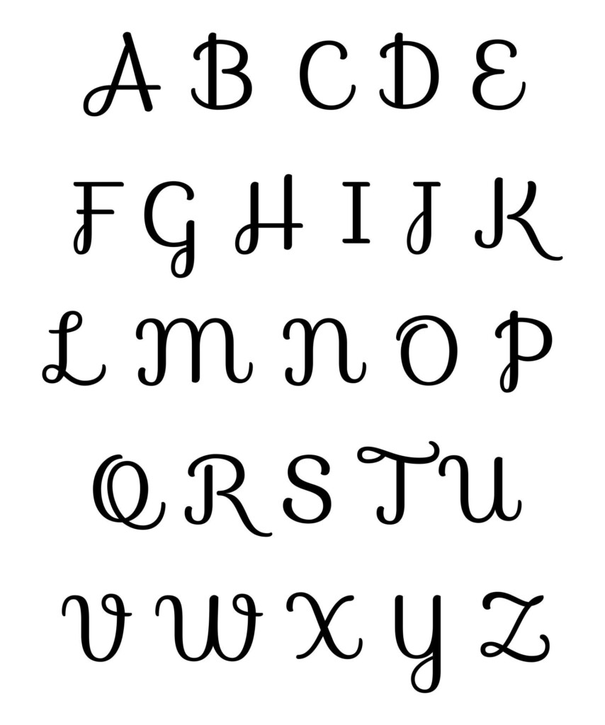 Printable Fonts To Trace Printable World Holiday