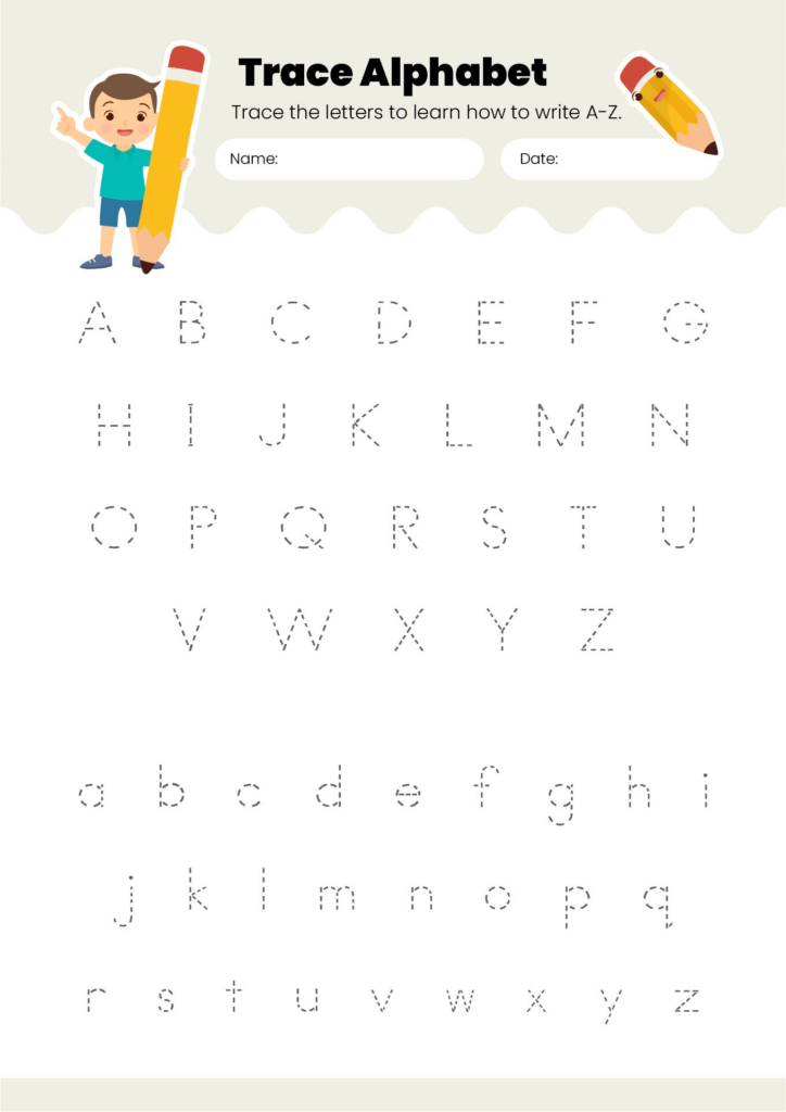 Printable Free Tracing Alphabet Letters A Z Printable Alphabet Worksheets