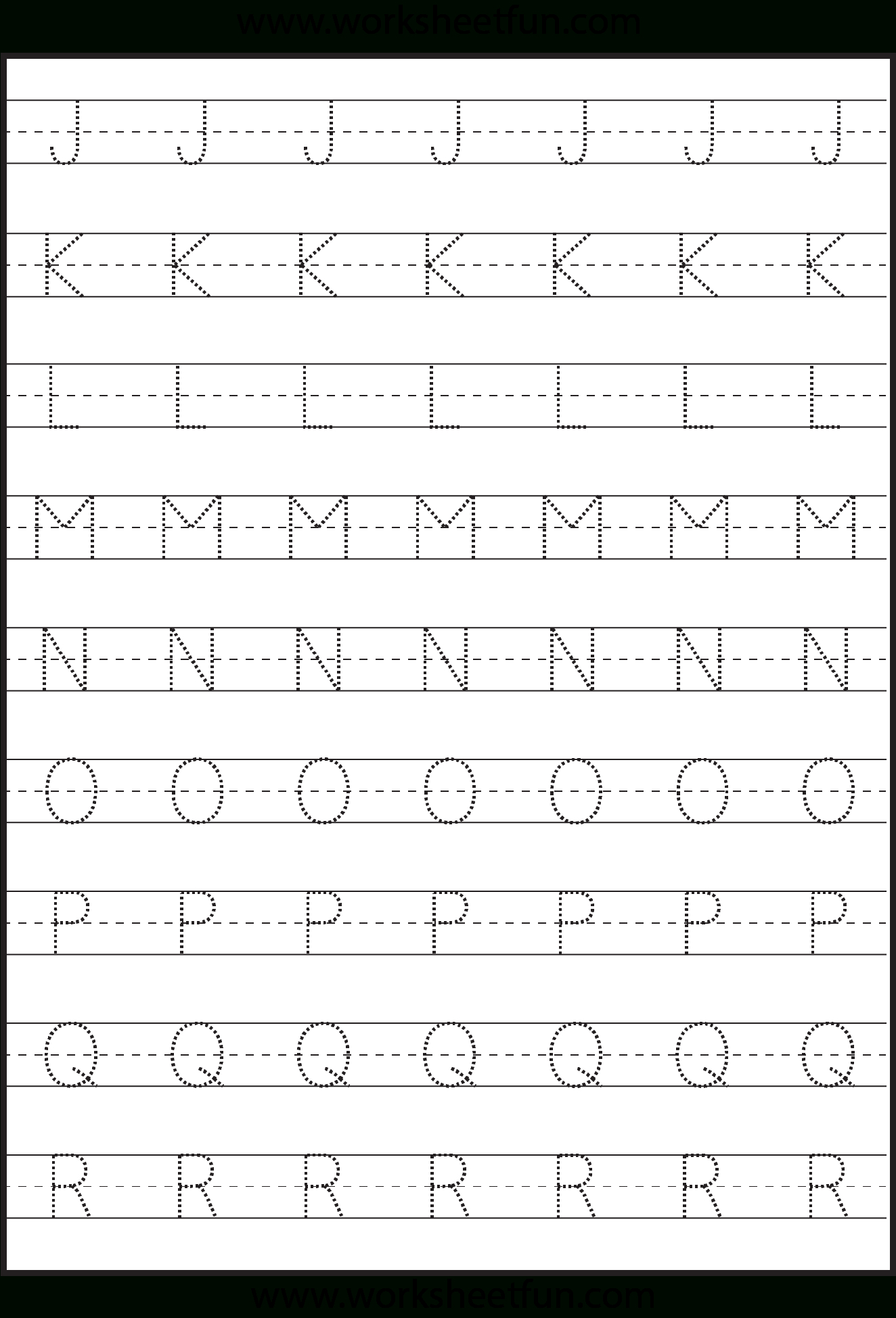 Printable Large Tracing Letters Printable World Holiday