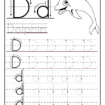 Printable Letter D Tracing Worksheets For Preschool 9A1 Alphabet