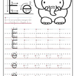 Printable Letter E Tracing Worksheets For Preschool Alphabet Tracing