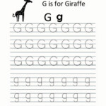 Printable Letter G Tracing Worksheets For Preschool Lowercase Letter