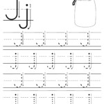 Printable Letter J Tracing Worksheet With Number And Arrow Guides