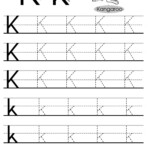 Printable Letter K Tracing Worksheets For Kindergarten Preschool Crafts