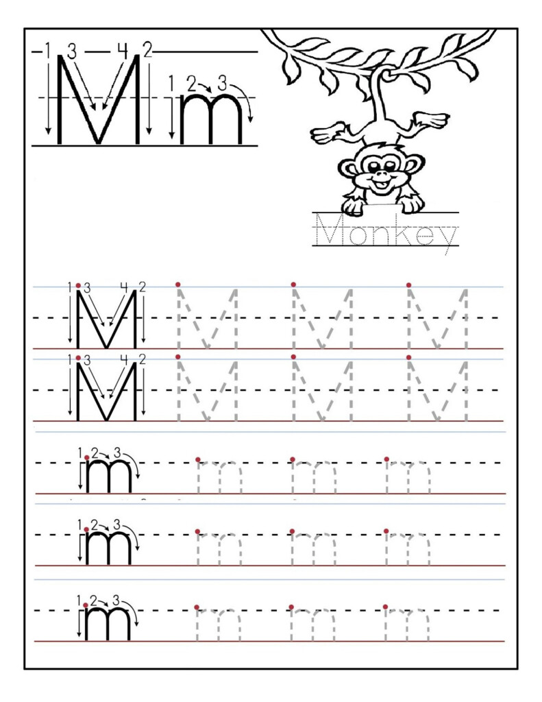 Printable Letter M Tracing Worksheet Supplyme Find The Letter M 