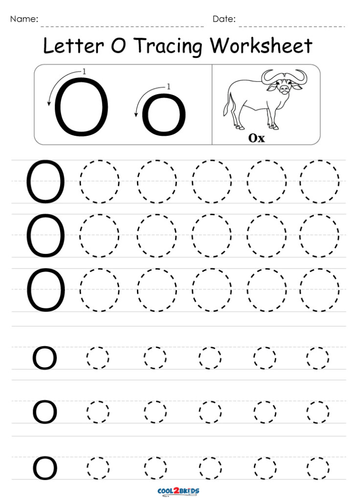 Printable Letter O Tracing Worksheet Ubicaciondepersonas cdmx gob mx