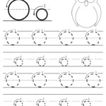 Printable Letter O Tracing Worksheet With Number And Arrow Guides In