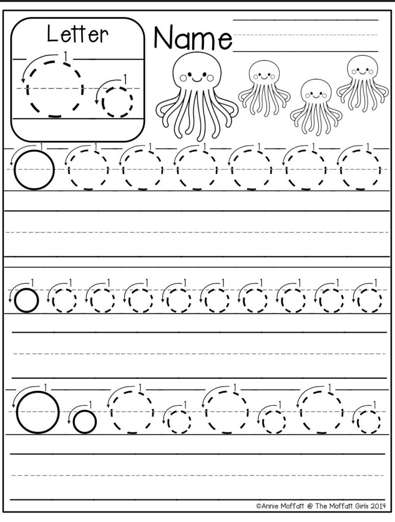 Printable Letter O Tracing Worksheets For Preschool Preschool Crafts 