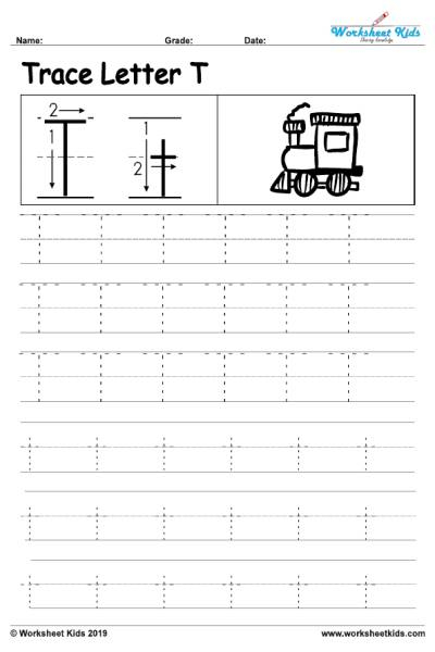 Printable Letter T Tracing Worksheet Lupon gov ph