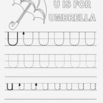 Printable Letter U Tracing Worksheets For Preschool Alphabet 12