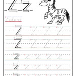 Printable Letter Z Tracing Worksheets For Preschool Kids Activities