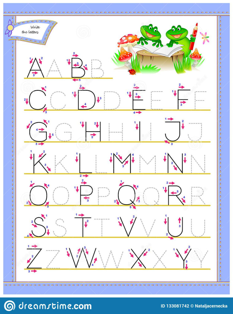 Printable Trace Alphabets Worksheets Printable Alphabet Worksheets