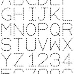 Printable Traceable Alphabet Letters Tracing Worksheets Preschool