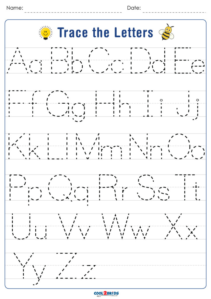 Printable Tracing The Alphabet Worksheets Printable Alphabet Worksheets