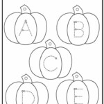 Pumpkin Lowercase And Uppercase Tracing Alphabet Halloween Preschool