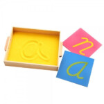 Sandpaper Letter Tracing Tray LJLA052 By Leader Joy Montessori USA