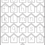 Small Letter Tracing Lowercase Worksheet Birdhouse FREE