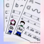 SPANISH Alphabet Letter Tracing Worksheets Traza Las Letras Del